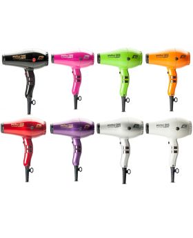 Parlux 385 Power Light Ionic+Ceramic Pro Hair Dryer+2 Nozzles