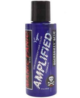 Manic Panic Amplified Hair Dye Rockabilly Blue Semi Permanent Vegan Colour 118ml