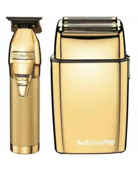 BaByliss Pro Combo GoldFX Skeleton Hair Trimmer & FoilFX02 Shaver