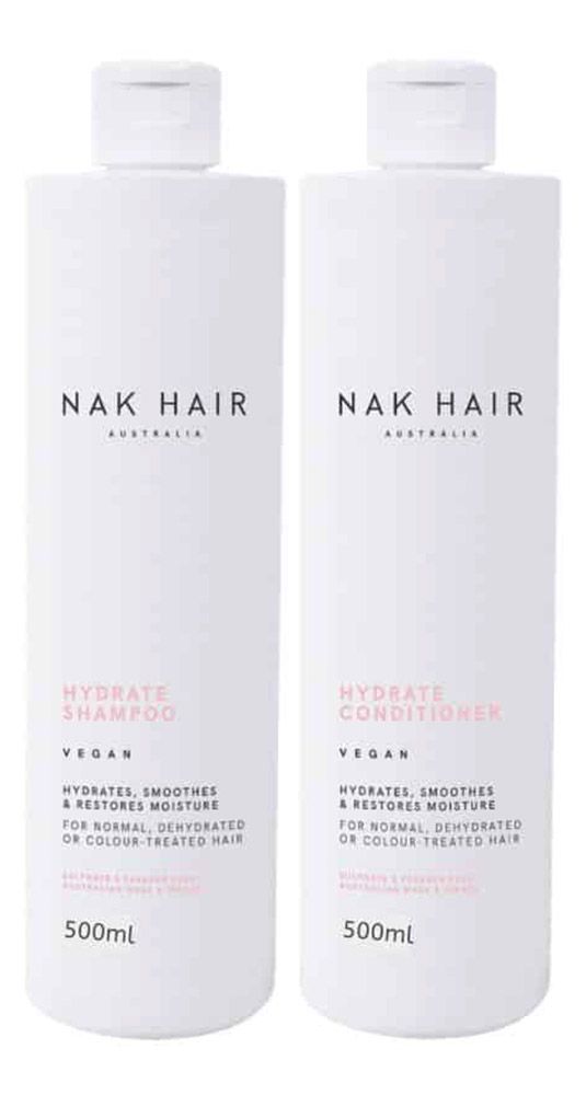 Nak Hydrate Shampoo and Conditioner 500ml Duo