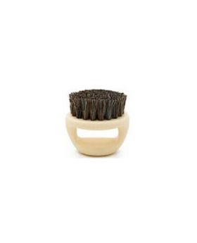 Round Boar Bristle Knuckle Hair Brush-White